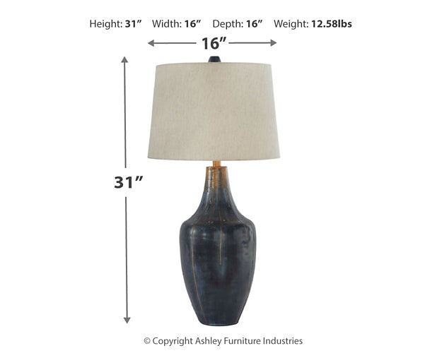 Evania Metal Table Lamp (1/CN)