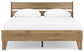 Deanlow Queen Platform Panel Bed with 2 Nightstands