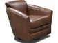 1L071AL Lyra Leather Swivel Glider