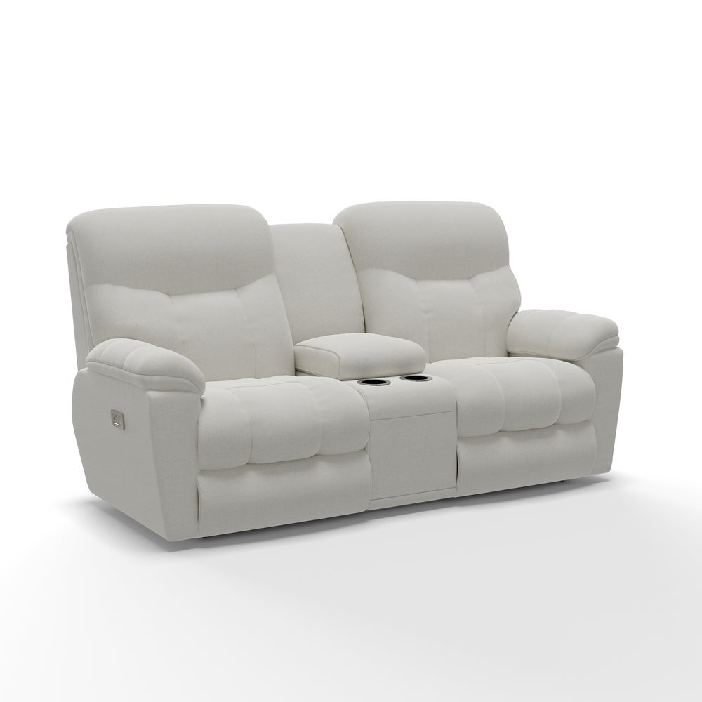 Morrison Power Reclining Loveseat w/ Headrest, Lumbar & Console