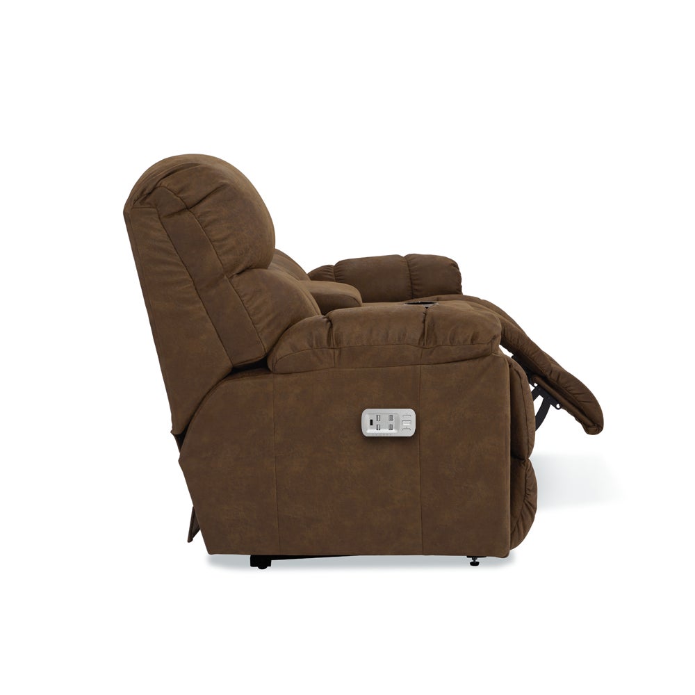 Morrison Power Reclining Loveseat w/ Headrest, Lumbar & Console